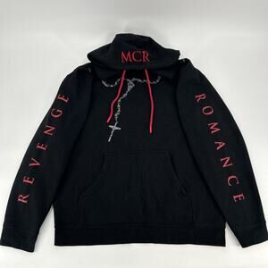 My Chemical Romance Hoodie Men Large Black Rosary Revenge MCR Official Merch Emo